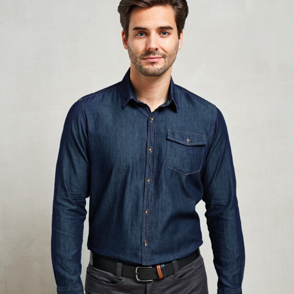 Premier Jeans Stitch Denim Shirt Thumbnail